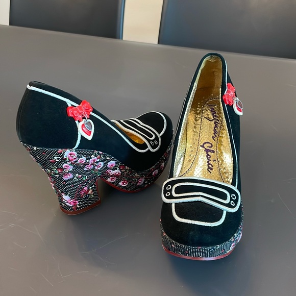Irregular Choice Velvet Heels - Picture 1 of 7